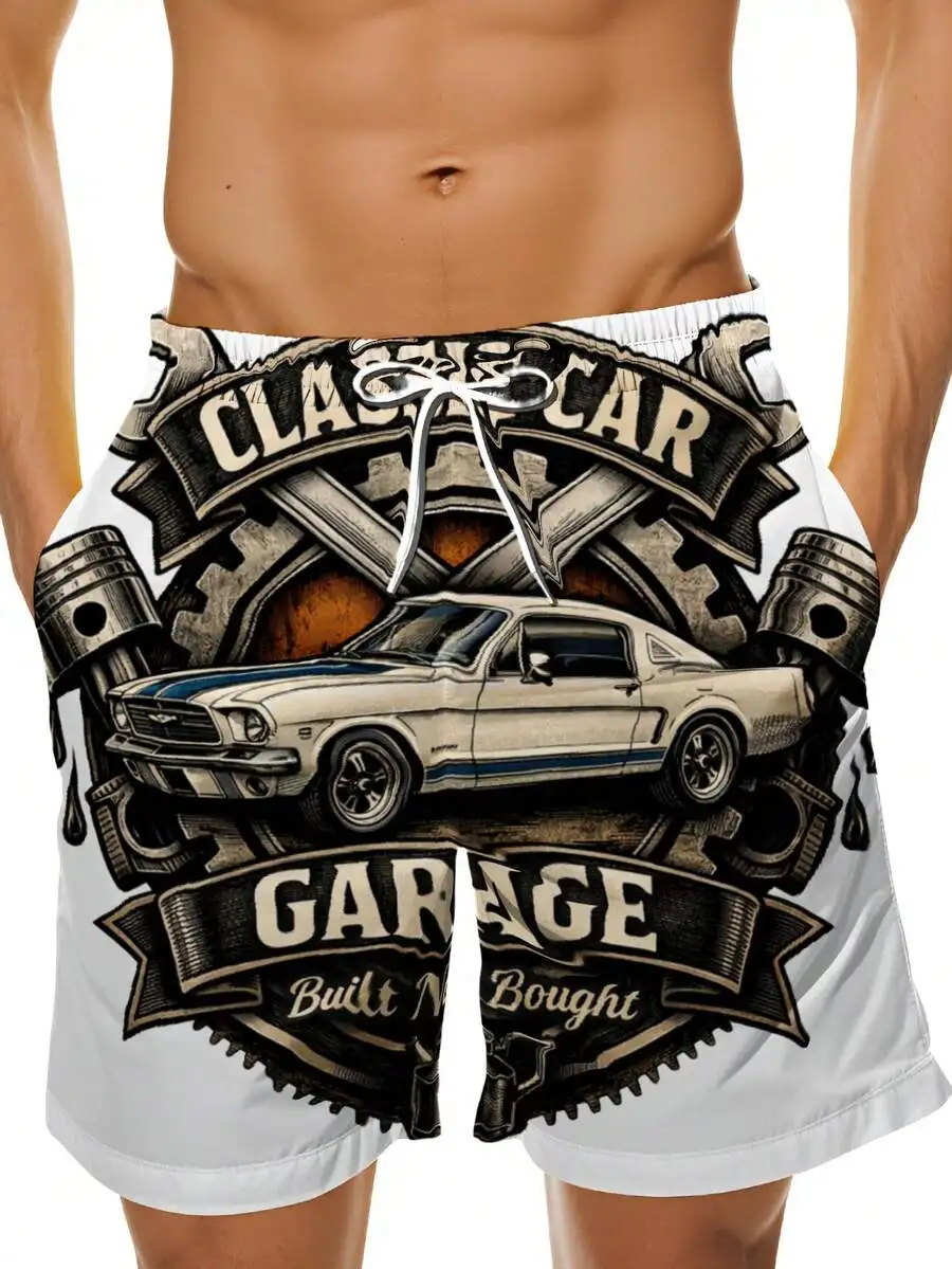 Classic Car Garage Built Not Bought Muscle Car Print Swim Trunks Men Beach Shorts
Classic Car Garage Built Not Bought Muscle Car Print Swim Trunks Men Beach Shorts