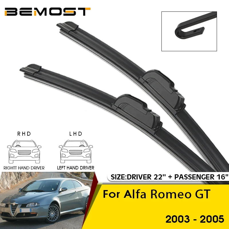 Car Wiper Blades For Alfa Romeo GT 2003-2005 Windshield Windscreen Front Window Blades 22"+16" Car Accessories
Car Wiper Blades For Alfa Romeo GT 2003-2005 Windshield Windscreen Front Window Blades 22"+16" Car Accessories