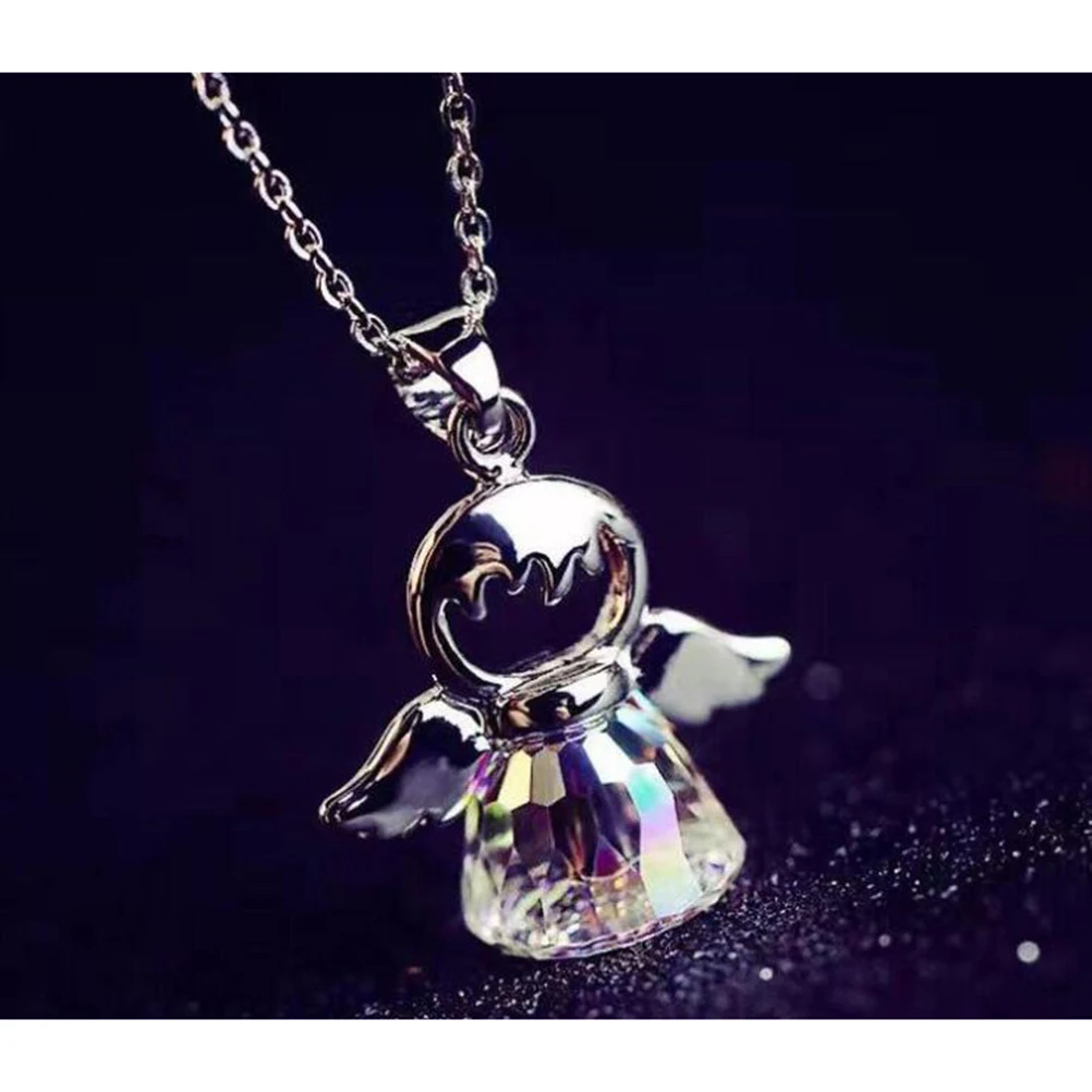 Romantic Silver Necklace With Angel Pendant Delicate Craftsmanship Great Gift Idea For Loved Ones
Romantic Silver Necklace With Angel Pendant Delicate Craftsmanship Great Gift Idea For Loved Ones