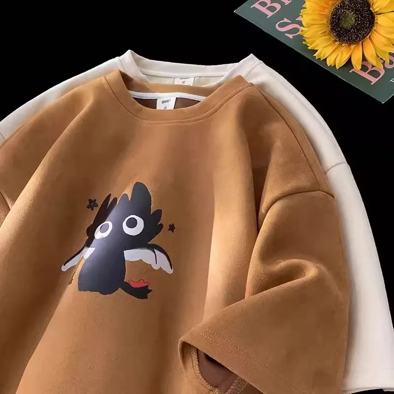 plus Size 300 Pounds Cartoon Toothless Print Short Sleeve T-Shirt Unisex Loose Pure Cotton Summer Top Breathable Antibacteria...
plus Size 300 Pounds Cartoon Toothless Print Short Sleeve T-Shirt Unisex Loose Pure Cotton Summer Top Breathable Antibacteria...