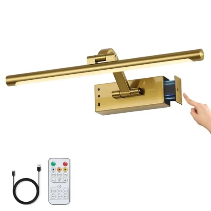 Wireless Picture Lights for Wall Removable Battery Charging, Battery Operated Art Light for Paintings, 3CCT Dimmable with Remot
Wireless Picture Lights for Wall Removable Battery Charging, Battery Operated Art Light for Paintings, 3CCT Dimmable with Remot
