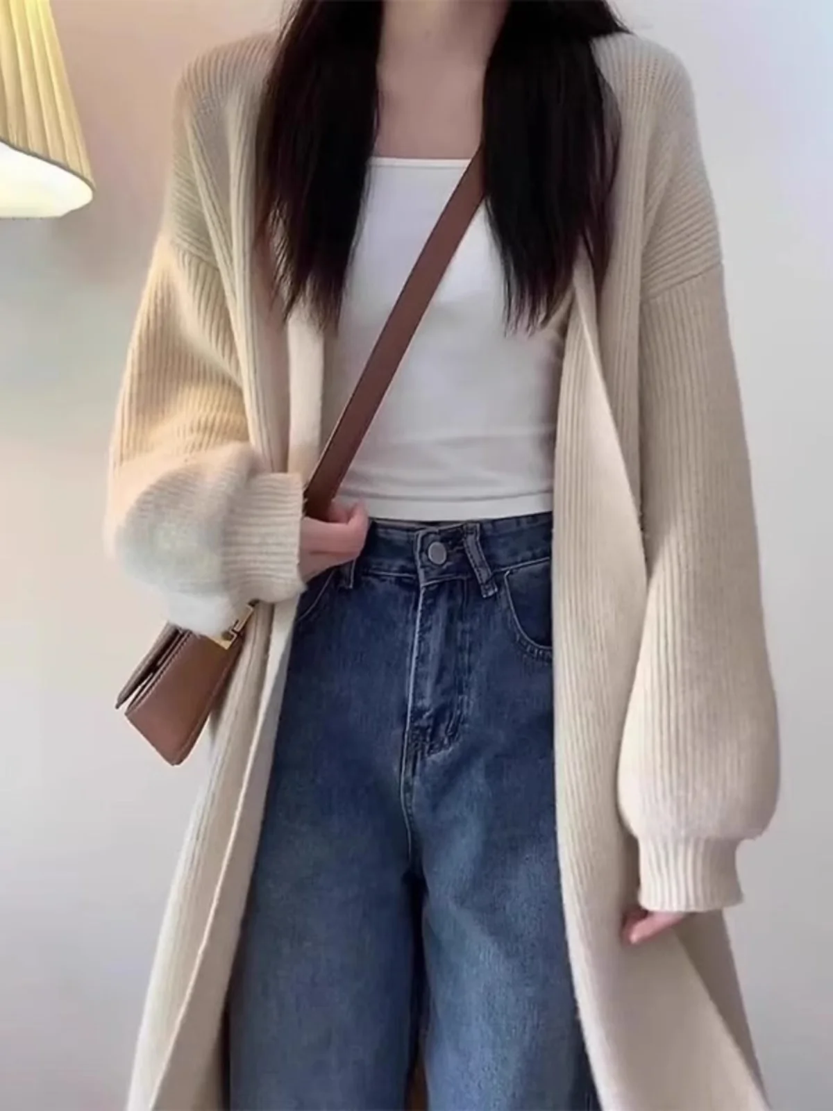 2026 Autumn Winter New Gentle Lazy Style Long Knitted Sweater Coat Women's Loose Fit Commute Style Korean Version Peixi
2026 Autumn Winter New Gentle Lazy Style Long Knitted Sweater Coat Women's Loose Fit Commute Style Korean Version Peixi