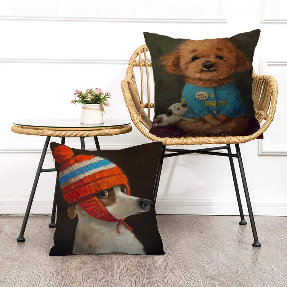 Funny Cute Puppy Eating Pizza Vintage Animal Cushion Cover Pillow Cover Decor Pillowcase Printed Cushion Case For Couch
Funny Cute Puppy Eating Pizza Vintage Animal Cushion Cover Pillow Cover Decor Pillowcase Printed Cushion Case For Couch