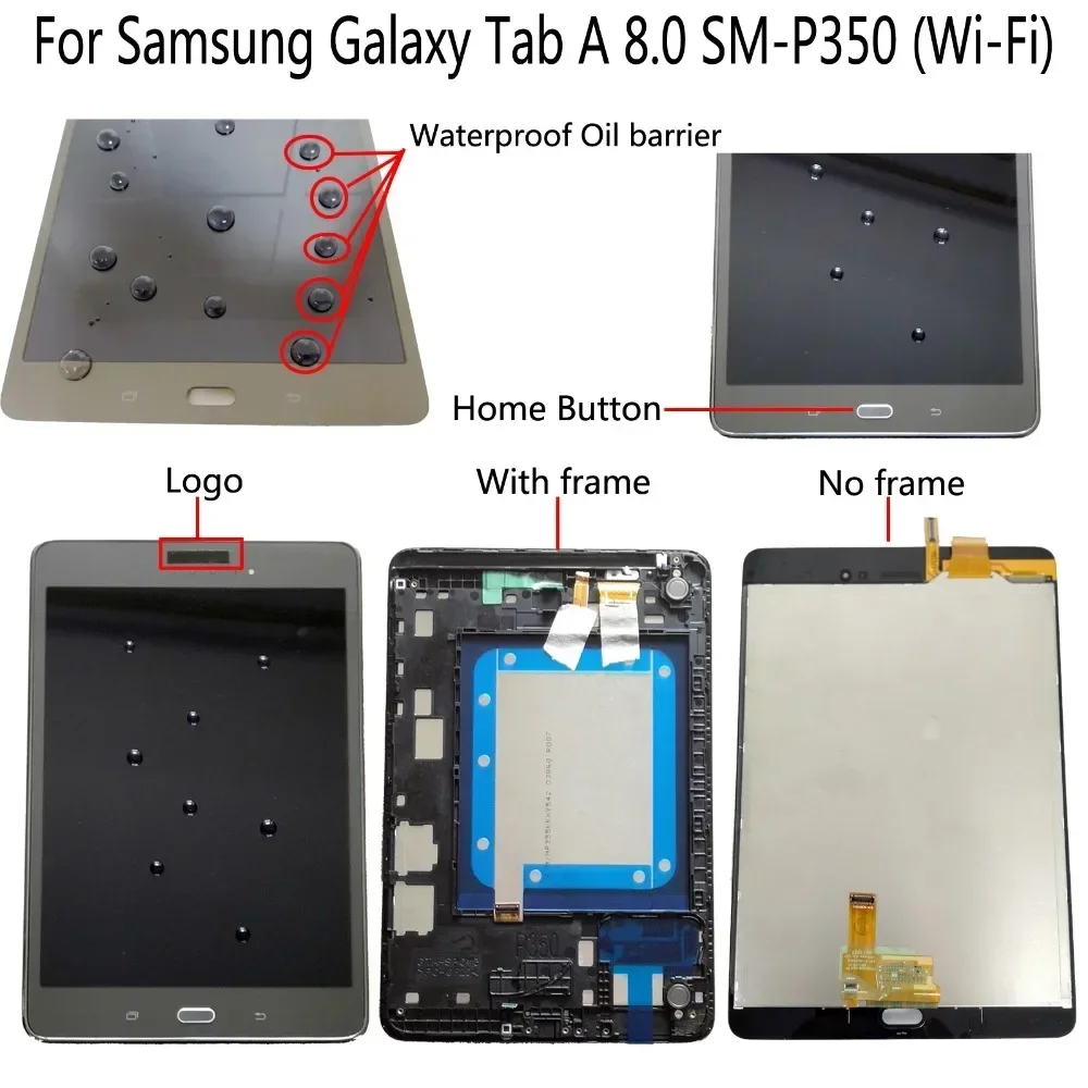 Shyueda 100% New For Samsung Galaxy Tab A 8.0 SM-P350 (Wi-Fi) 768 x 1024 LCD Display Touch Screen Digitizer With free Tools
Shyueda 100% New For Samsung Galaxy Tab A 8.0 SM-P350 (Wi-Fi) 768 x 1024 LCD Display Touch Screen Digitizer With free Tools