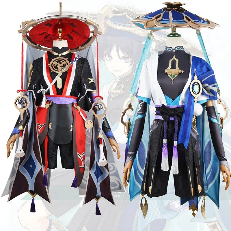 Genshin Impact Scaramouche Cosplay Costume Wig Shoes Anime Game Halloween Kunikuzushi Outfits Balladeer Suit
Genshin Impact Scaramouche Cosplay Costume Wig Shoes Anime Game Halloween Kunikuzushi Outfits Balladeer Suit