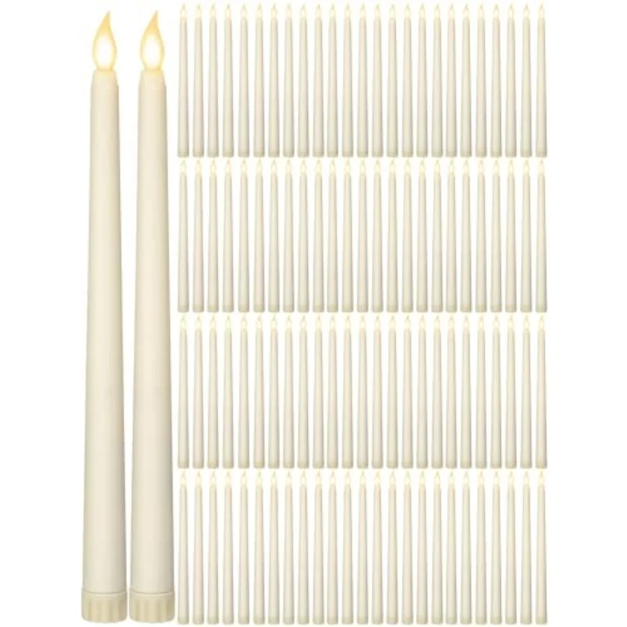 Pcs 11 Inch Flameless Taper Candles LED Candles Bulk Battery Operated Taper Candle Flickering LED Candlesticks for Valentines B
Pcs 11 Inch Flameless Taper Candles LED Candles Bulk Battery Operated Taper Candle Flickering LED Candlesticks for Valentines B