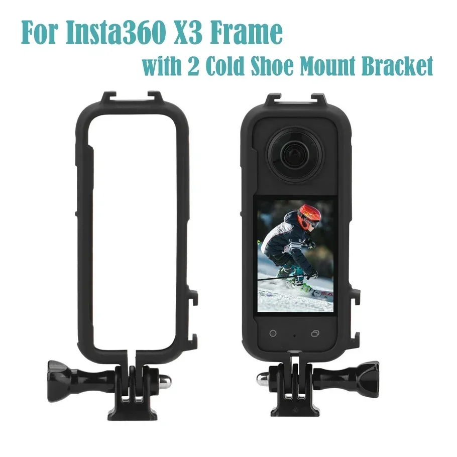 Ckhb-11D14 For Insta360 X3 Frame Standard Mounting Bracket Anti-collision Anti-drop Cage Border with 2 Cold Shoe Mount
Ckhb-11D14 For Insta360 X3 Frame Standard Mounting Bracket Anti-collision Anti-drop Cage Border with 2 Cold Shoe Mount