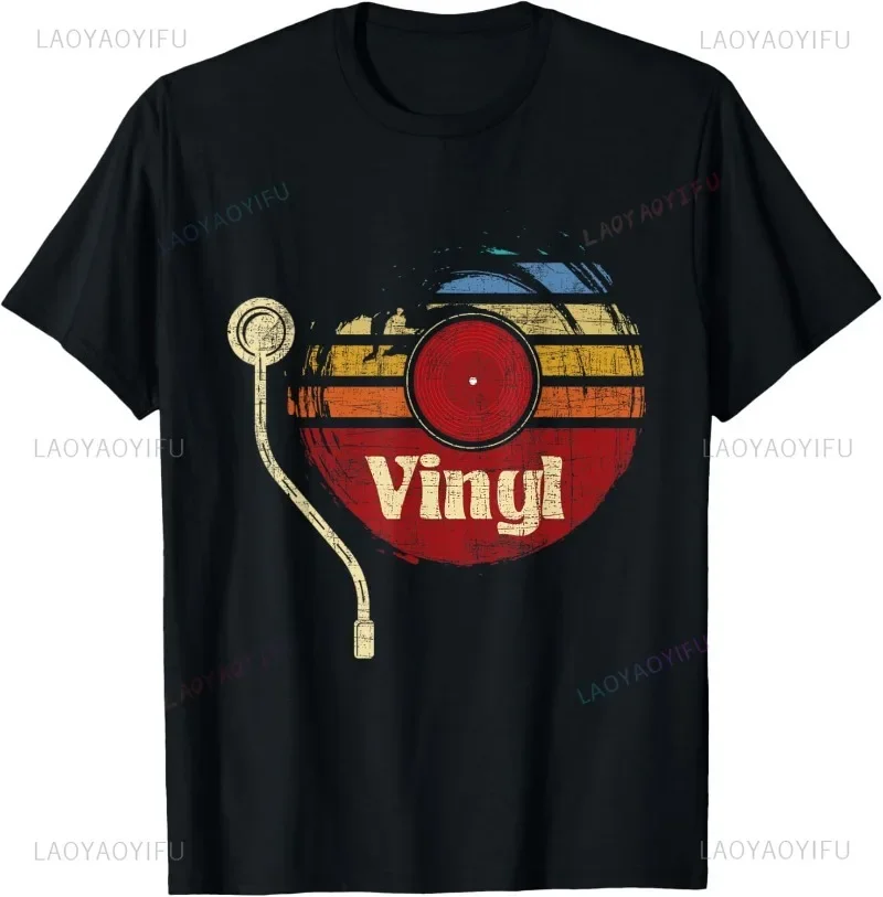 Retro Style Vinyl Printing T Shirt - Retro LP Vinyl Records Lover Music DJ T-Shirt Funny Nostalgia Old School Style Cotton Tops
Retro Style Vinyl Printing T Shirt - Retro LP Vinyl Records Lover Music DJ T-Shirt Funny Nostalgia Old School Style Cotton Tops