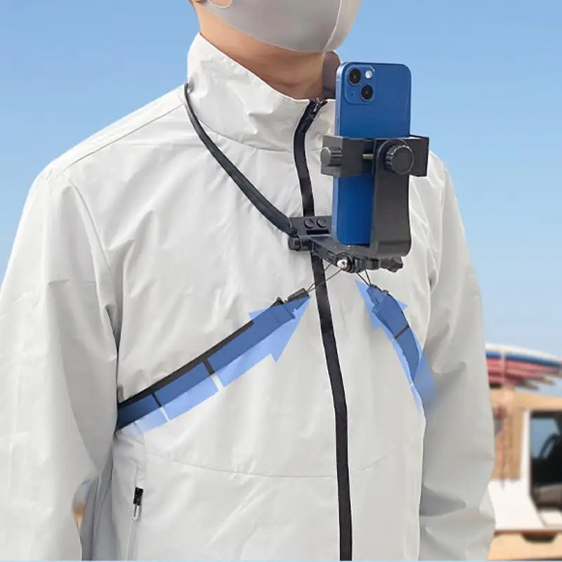 Neck Phone Holder For Recording Adjustable Chest Phone Mount Non-slip Cellphone Accessories For Outdoor Hiking Adventure Sports
Neck Phone Holder For Recording Adjustable Chest Phone Mount Non-slip Cellphone Accessories For Outdoor Hiking Adventure Sports