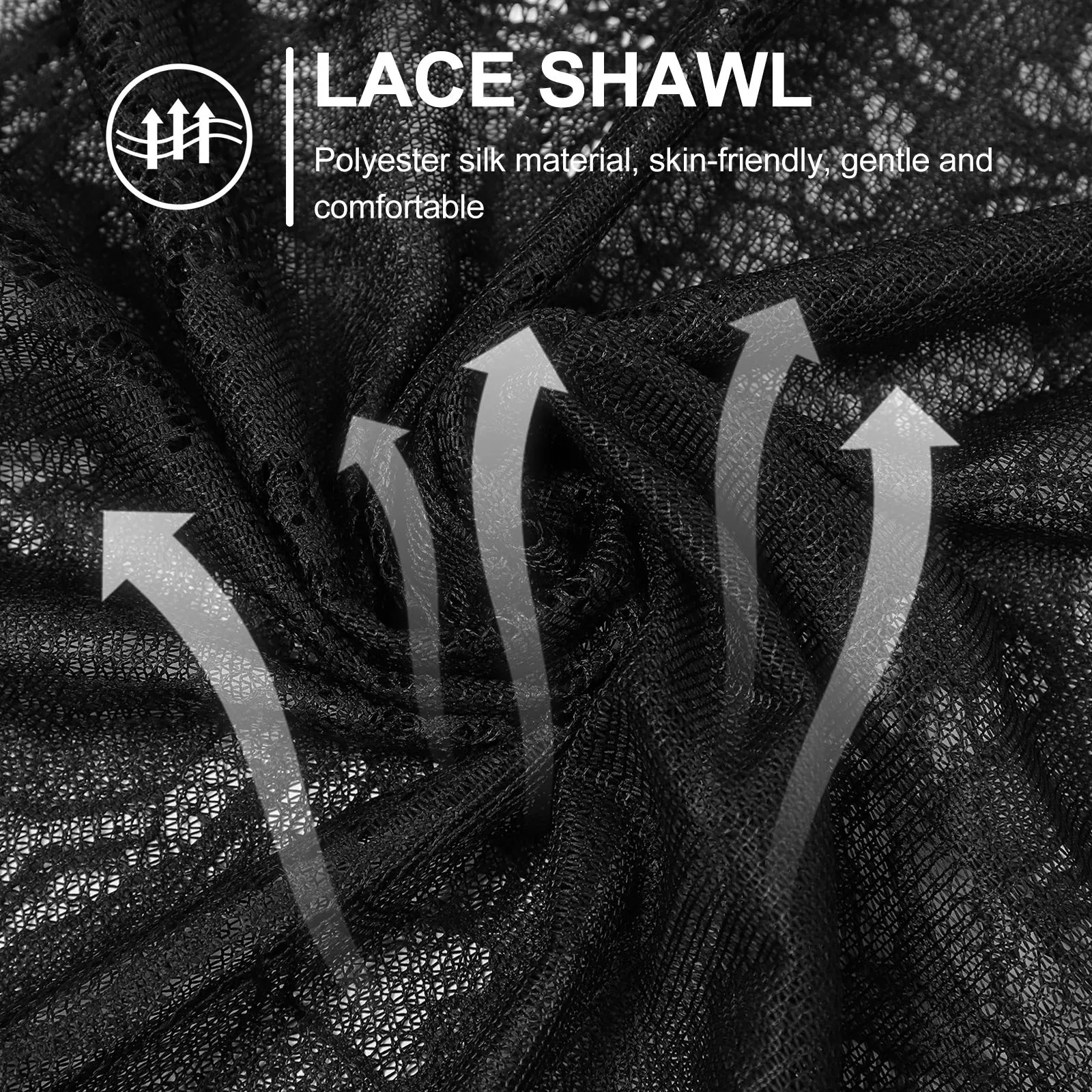 Lace Shawl Women Floral Lightweight Breathable Dress Cover Up Wedding Evening Party Shawl Wraps Cape for Women 
Lace Shawl Women Floral Lightweight Breathable Dress Cover Up Wedding Evening Party Shawl Wraps Cape for Women