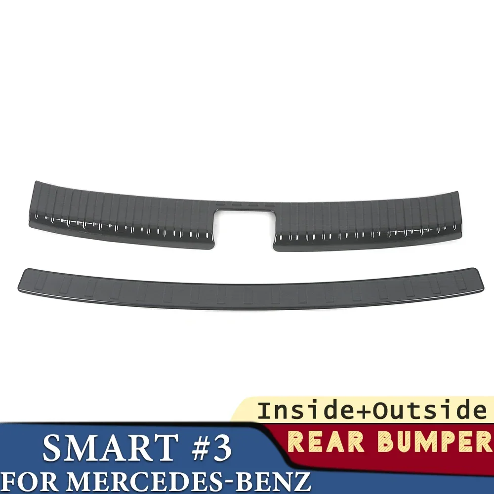 Trunk Bumper for Mercedes-Benz Smart #3 2023-2024 Car Accessories Stainless Rear Fender Protector Cover Sticker Decoration
Trunk Bumper for Mercedes-Benz Smart #3 2023-2024 Car Accessories Stainless Rear Fender Protector Cover Sticker Decoration