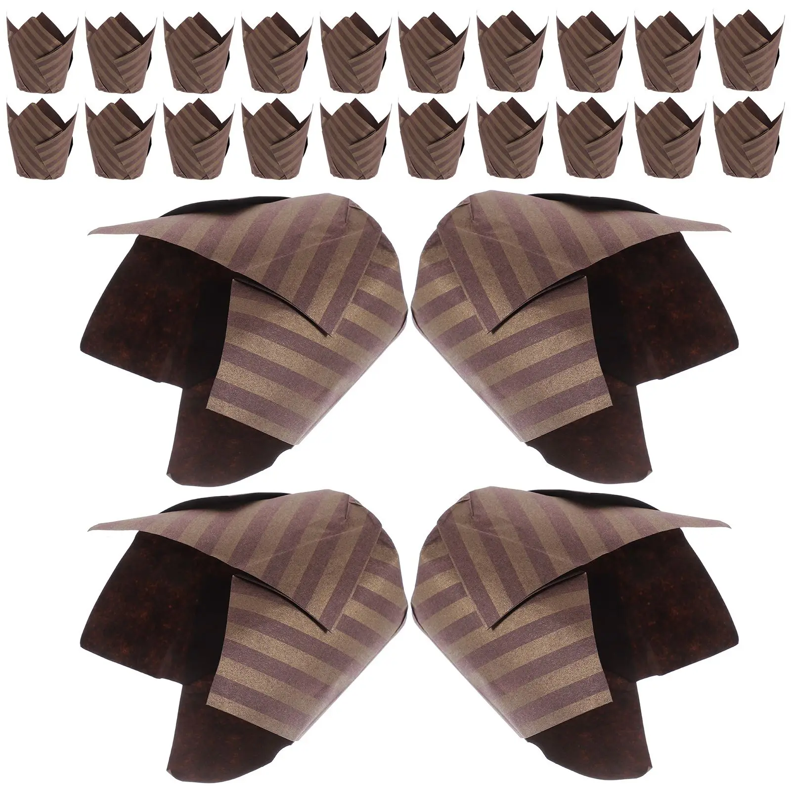 250 Pcs Cake Baking Cups Disposable Coffee Brown Striped Cupcake Liners Muffin Paper Wrappers For Bakeries Home Kitchen Oil
250 Pcs Cake Baking Cups Disposable Coffee Brown Striped Cupcake Liners Muffin Paper Wrappers For Bakeries Home Kitchen Oil