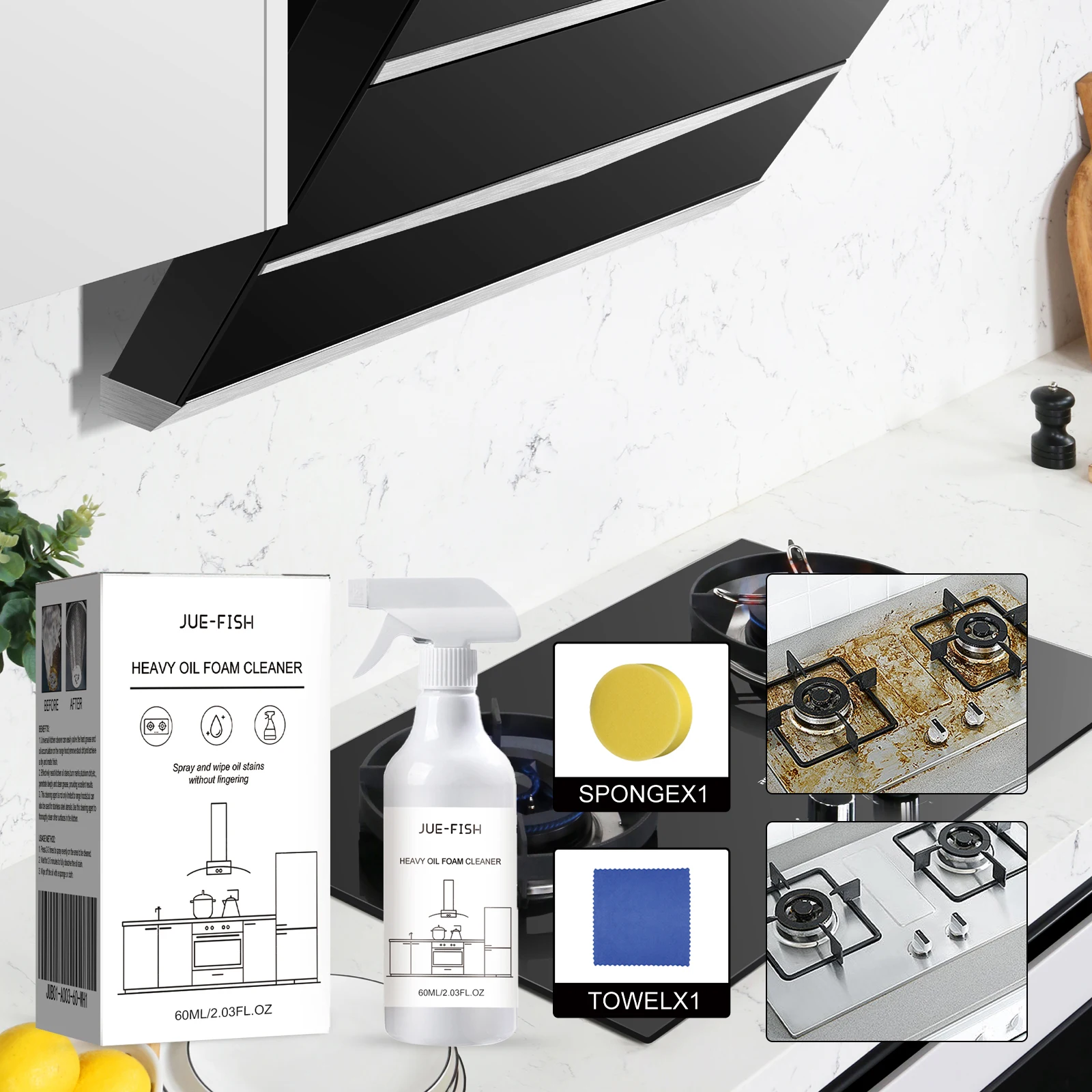 Сверхмощный пенопластовый очиститель, кухонная варочная панель, раковина, средство для удаления жира, очиститель
Сверхмощный пенопластовый очиститель, кухонная варочная панель, раковина, средство для удаления жира, очиститель