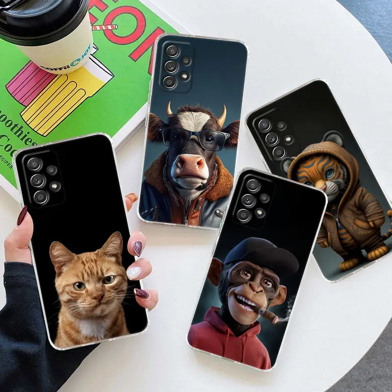 Cat Monkey Mother For Samsung Galaxy A55 Case A16 A54 A52 A53 5G A15 A14 A13 A51 A34 A35 A33 A32 A71 Cow Horse Tiger Clear Cover
Cat Monkey Mother For Samsung Galaxy A55 Case A16 A54 A52 A53 5G A15 A14 A13 A51 A34 A35 A33 A32 A71 Cow Horse Tiger Clear Cover