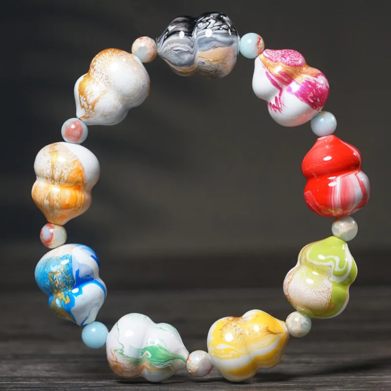 Intangible Cultural Heritage Float Treasure Illusion Color Fat Gourd Buddha Bead Hand String Literary And Joyful Beads Wooden j
Intangible Cultural Heritage Float Treasure Illusion Color Fat Gourd Buddha Bead Hand String Literary And Joyful Beads Wooden j