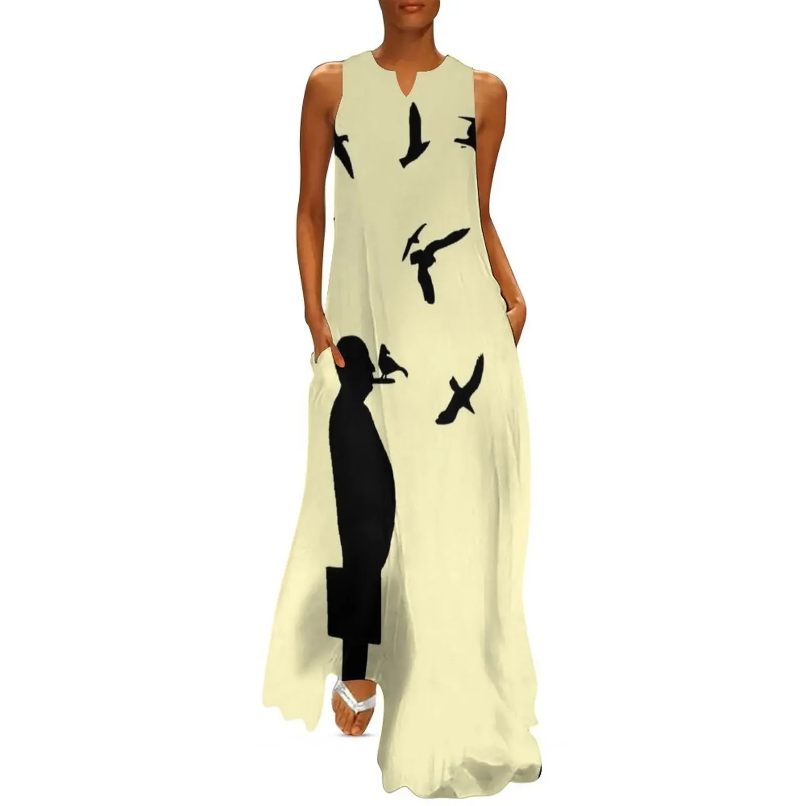 Alfred Hitchock Birds Silhouette Long Dress evening dress women Female clothing Dress
Alfred Hitchock Birds Silhouette Long Dress evening dress women Female clothing Dress