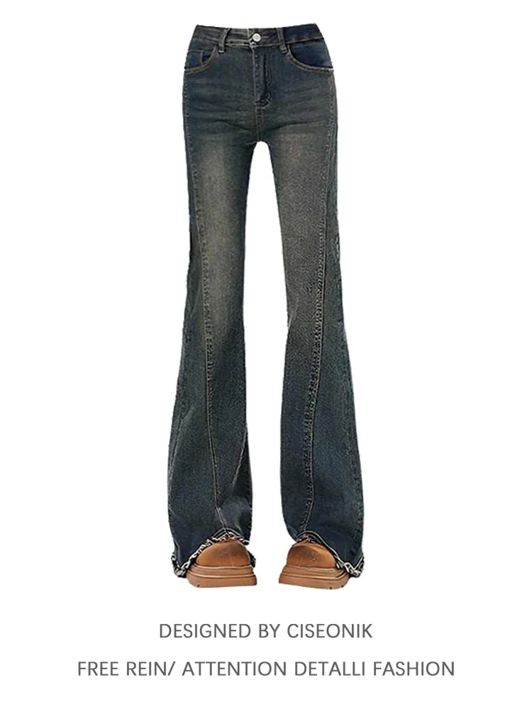 plus Size Women's Retro Slit Flared Jeans High Waist Slimming Tassel Hem Denim Pants Casual Style Spring Season Fashionable
plus Size Women's Retro Slit Flared Jeans High Waist Slimming Tassel Hem Denim Pants Casual Style Spring Season Fashionable