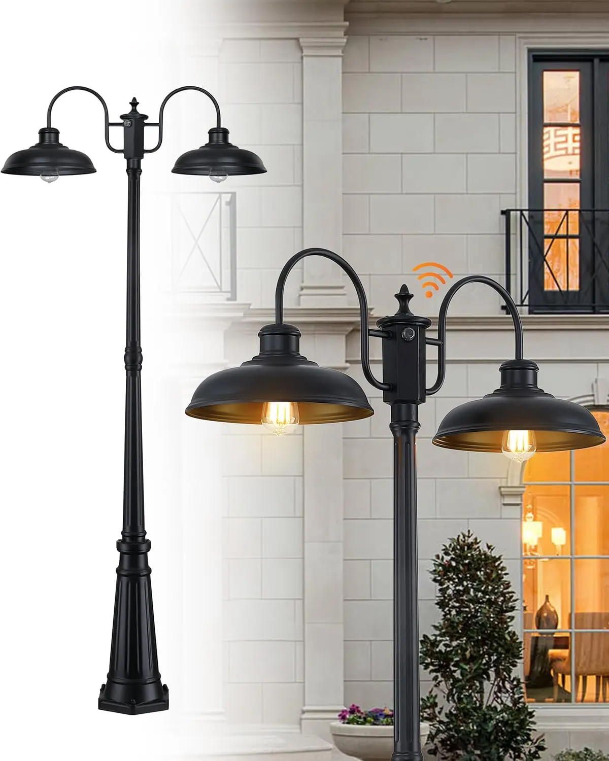 Уличный фонарь-столб с датчиком от заката до рассвета, водонепроницаемый, черный, в стиле фермерского дома, для сада, патио, подъездной дорожки
Уличный фонарь-столб с датчиком от заката до рассвета, водонепроницаемый, черный, в стиле фермерского дома, для сада, патио, подъездной дорожки