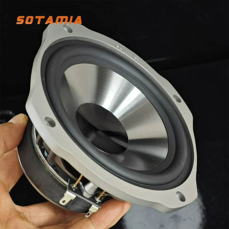 SOTAMIA 1pcs 5.5 Inch Mid Bass HIFI Speaker 4 Ohm 50W Home Music Loudspeaker DIY Bluetooth Desktop Bookshelf Speaker for Quadral
SOTAMIA 1pcs 5.5 Inch Mid Bass HIFI Speaker 4 Ohm 50W Home Music Loudspeaker DIY Bluetooth Desktop Bookshelf Speaker for Quadral