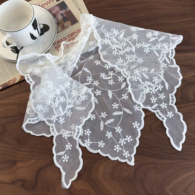 Square Scarf French Vintage Lace Flower Lightweight Headband Wrap for Women Elegant Spring Autumn Daily Versatile
Square Scarf French Vintage Lace Flower Lightweight Headband Wrap for Women Elegant Spring Autumn Daily Versatile