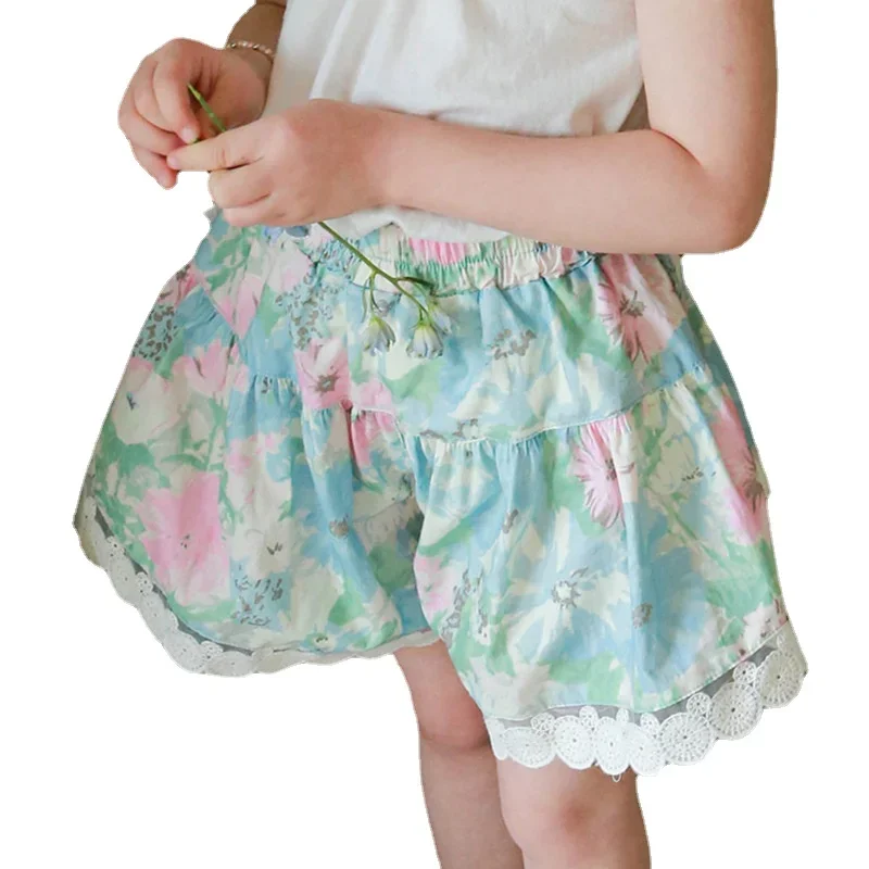 Baby Girls Flower Culottes Summer Sweet Fashionable Children's Lace Floral Wide-Leg Hot Pants Kids Girls Cotton Shorts CC144
Baby Girls Flower Culottes Summer Sweet Fashionable Children's Lace Floral Wide-Leg Hot Pants Kids Girls Cotton Shorts CC144