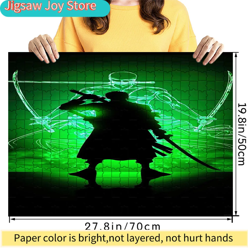 Premium Paper Jigsaw Puzzle One Piece Roronoa Zoro Green Glow Silhouette Three Sword Style Scene Art High Quality Cardboard Puzz
Premium Paper Jigsaw Puzzle One Piece Roronoa Zoro Green Glow Silhouette Three Sword Style Scene Art High Quality Cardboard Puzz