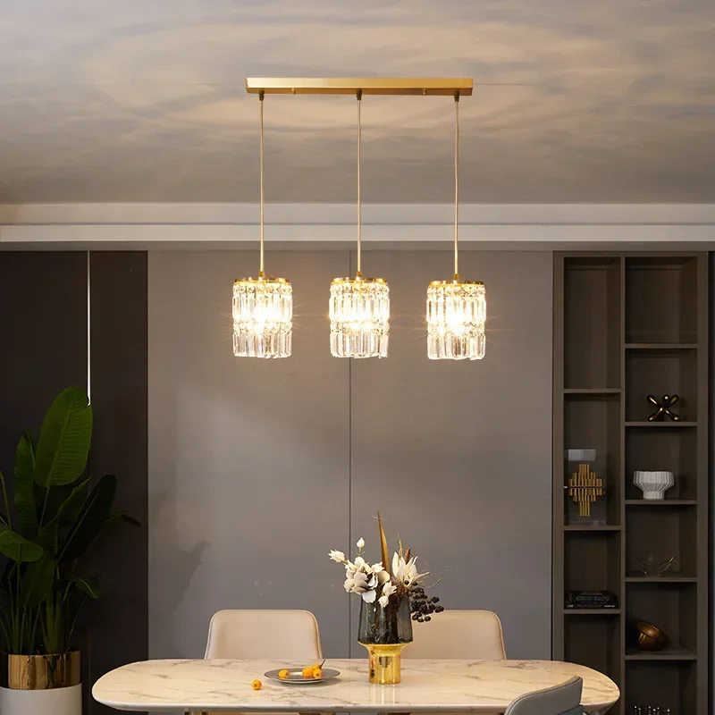 Nordic Copper LED Pendant Light Luxury Crystal Ceiling Lamps Modern Chandelier Lustre Dining Table Bar Kitchen Island Fixtures
Nordic Copper LED Pendant Light Luxury Crystal Ceiling Lamps Modern Chandelier Lustre Dining Table Bar Kitchen Island Fixtures