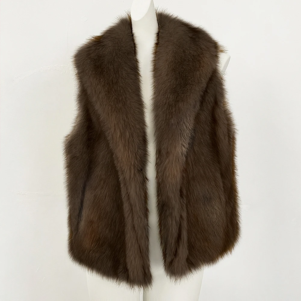 Fake Fur Coat Sleeveless Women Winter Warm Eco-friendly 2025 Autumn Artificial Lapel Faux Fur Waistcoat Fake Fur Jakcet Female
Fake Fur Coat Sleeveless Women Winter Warm Eco-friendly 2025 Autumn Artificial Lapel Faux Fur Waistcoat Fake Fur Jakcet Female