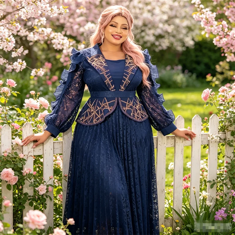 Elegant African Dresses for Woman New Pleated Bodycon Maxi Dress Ankara Dashiki Evening Gown Wedding Party Muslim Dress Vestidos
Elegant African Dresses for Woman New Pleated Bodycon Maxi Dress Ankara Dashiki Evening Gown Wedding Party Muslim Dress Vestidos