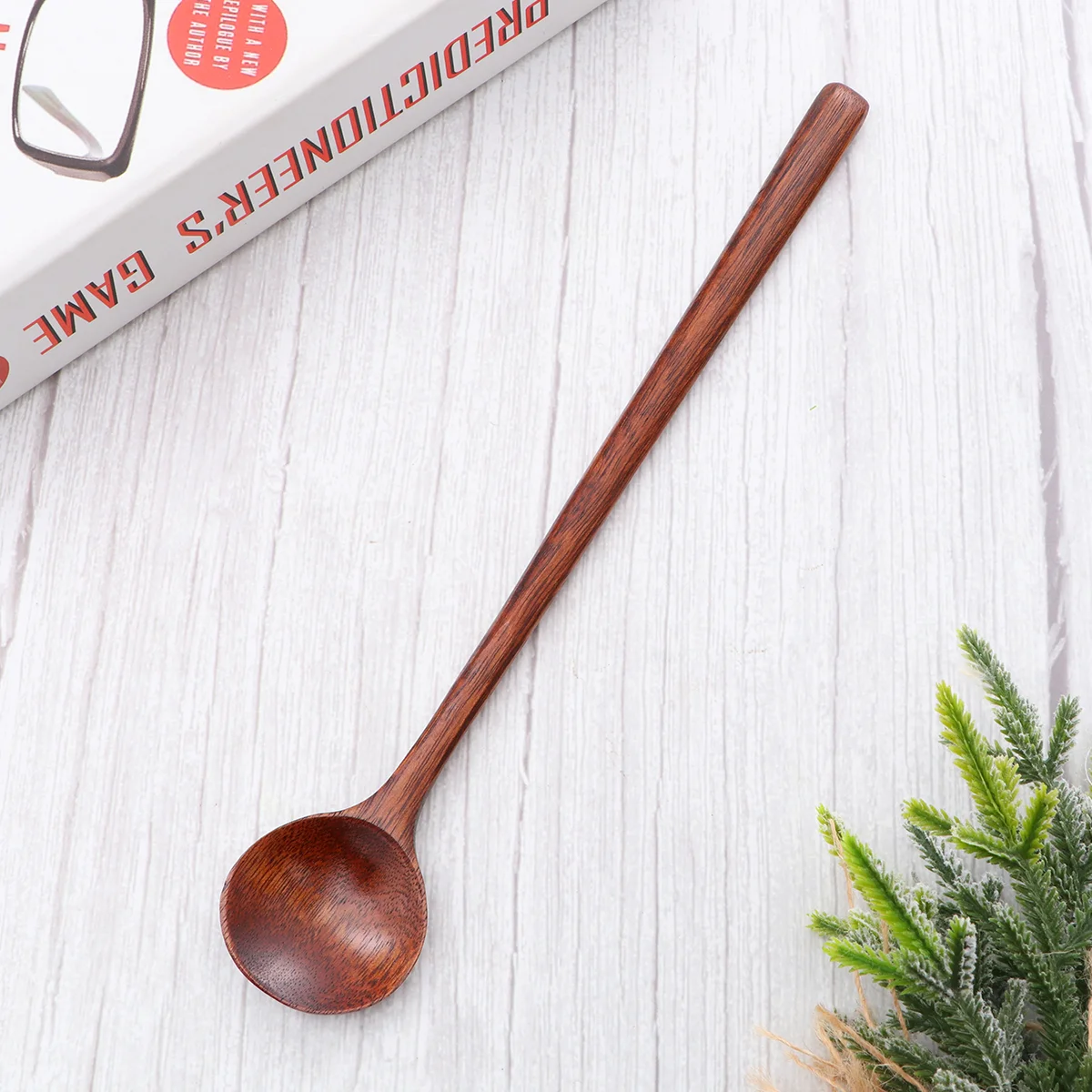 1pc Long Mixing Spoon Round Wooden Ladle Household Soup Server Sauce Seasoning Scoop Kitchen Supplies
1pc Long Mixing Spoon Round Wooden Ladle Household Soup Server Sauce Seasoning Scoop Kitchen Supplies