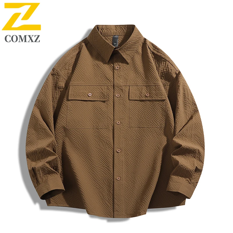 New Fashion Shirt Men's high quality Luxury Long Sleeve Button Lar Shirts Male Spring Autumn 2025 Casual Loose Solid Color Coat
New Fashion Shirt Men's high quality Luxury Long Sleeve Button Lar Shirts Male Spring Autumn 2025 Casual Loose Solid Color Coat