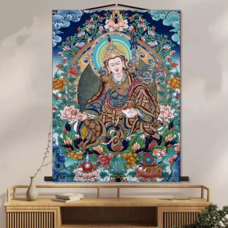 Classical silk Padmasambhava Buddha Statue Hanging Painting Home Buddha Hall Entrance Wall Decoration Painting Scroll Painting
Classical silk Padmasambhava Buddha Statue Hanging Painting Home Buddha Hall Entrance Wall Decoration Painting Scroll Painting