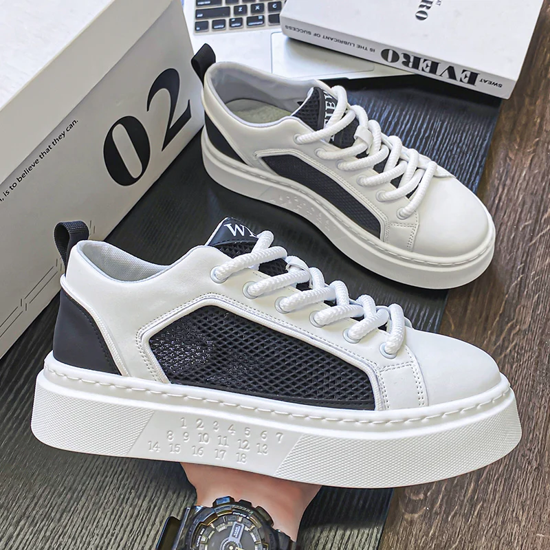 Summer Breathable Men's Casual Shoes White Board Shoes Comfort Walking Sneakers Mesh Platform Lightweight Non-slip Running Shoes
Summer Breathable Men's Casual Shoes White Board Shoes Comfort Walking Sneakers Mesh Platform Lightweight Non-slip Running Shoes