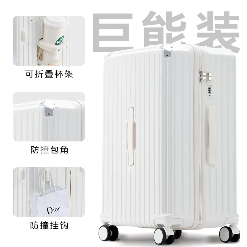 20/24/26/28 Inch Trolley Luggage, Rolling Travel Suitcase, Multifunctional Carry-on with Cup Holder & USB Charging Port
20/24/26/28 Inch Trolley Luggage, Rolling Travel Suitcase, Multifunctional Carry-on with Cup Holder & USB Charging Port