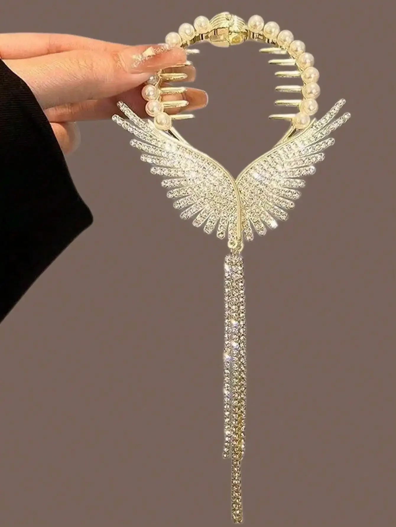 Angel Wing Butterfly Flower Hair Clip With Faux Pearl Rhinestone Tassel Zinc Alloy
Angel Wing Butterfly Flower Hair Clip With Faux Pearl Rhinestone Tassel Zinc Alloy
