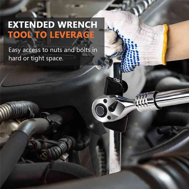 2 шт. удлинитель гаечного ключа для 1/2-дюймовых приводных выключателей, универсальный адаптер-удлинитель гаечного ключа для рычага Cheater Stubborn
2 шт. удлинитель гаечного ключа для 1/2-дюймовых приводных выключателей, универсальный адаптер-удлинитель гаечного ключа для рычага Cheater Stubborn