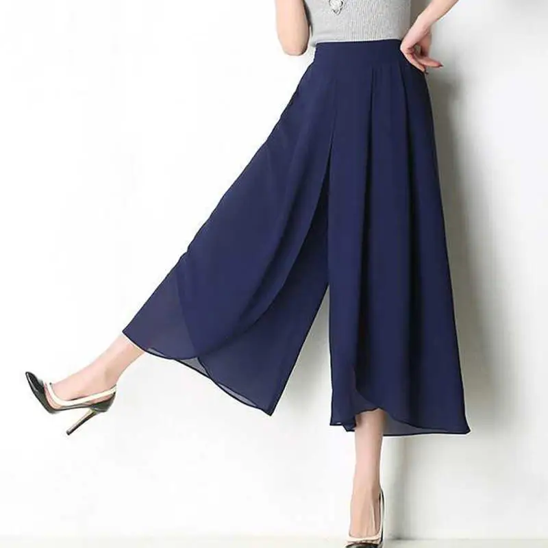 New Women 2025 Spring Summer New Fashion Printed Chiffon Pants Female Split Wide-leg Pants Ladies High Waist Casual Trousers
New Women 2025 Spring Summer New Fashion Printed Chiffon Pants Female Split Wide-leg Pants Ladies High Waist Casual Trousers