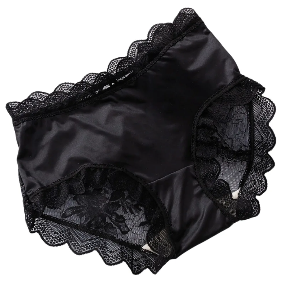 Fashion Lingerie Women Lace Floral Panties Flower Transparent Lace Ice Silk Briefs Thin Wavy Female Underwear Daily Wear
Fashion Lingerie Women Lace Floral Panties Flower Transparent Lace Ice Silk Briefs Thin Wavy Female Underwear Daily Wear