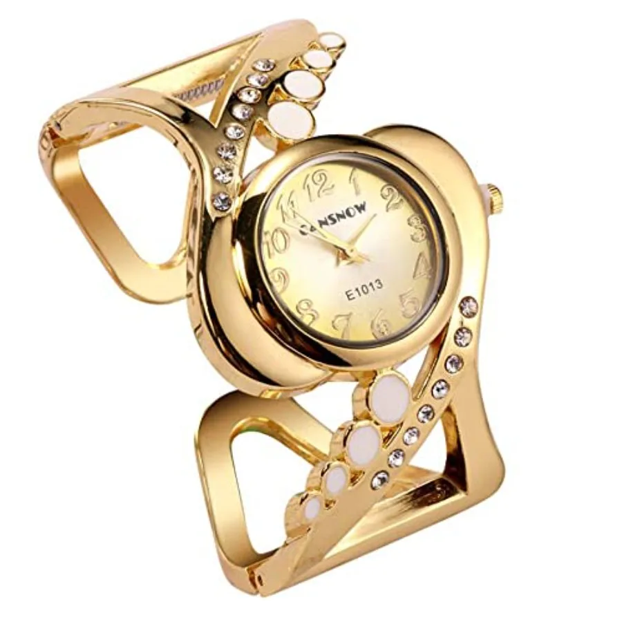 Women Luxury Crystal Cuff Bracelet Round Dial Analog Quartz Wrist Watch for Ladies
Women Luxury Crystal Cuff Bracelet Round Dial Analog Quartz Wrist Watch for Ladies
