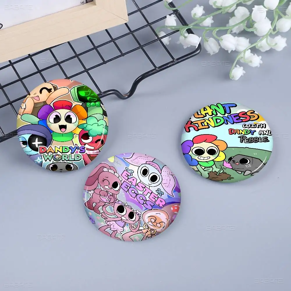 Popular Game D-Dandys World Pretty Cartoon Brooches Badge Round Handmade Brooch Lapel Pins Jewelry for Backpack Clothes Gifts
Popular Game D-Dandys World Pretty Cartoon Brooches Badge Round Handmade Brooch Lapel Pins Jewelry for Backpack Clothes Gifts
