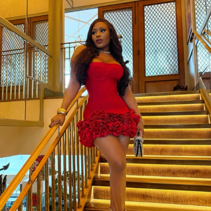 Sparkle Strapless Bandage Mini Dress Modern Jazz Train Group Show Night Stage Women Bodycon Dance Outfit
Sparkle Strapless Bandage Mini Dress Modern Jazz Train Group Show Night Stage Women Bodycon Dance Outfit