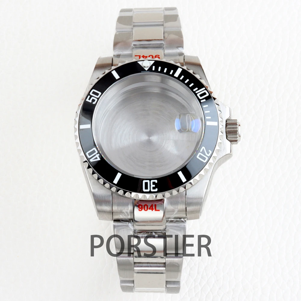40mm NH35 Case Ceramic Bezel Sapphire for Submariner Case NH35 NH36 movement 28.5mm Dial 316L Stainless steel Oyster Bracelet
40mm NH35 Case Ceramic Bezel Sapphire for Submariner Case NH35 NH36 movement 28.5mm Dial 316L Stainless steel Oyster Bracelet