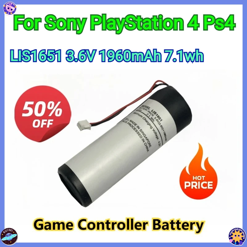 LIS1651 3.6V 1960mAh 7.1Wh Lithium Batteries for Sony PlayStation 4 PS4 VR Motion Game Controller Battery
LIS1651 3.6V 1960mAh 7.1Wh Lithium Batteries for Sony PlayStation 4 PS4 VR Motion Game Controller Battery