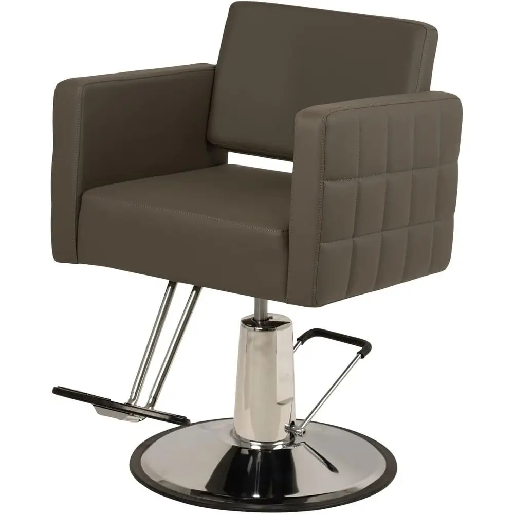 Gray Hydraulic Styling Chair with Extra-Wide Seat, Quilted Vinyl, Steel Base for Stylists & Barbers
Gray Hydraulic Styling Chair with Extra-Wide Seat, Quilted Vinyl, Steel Base for Stylists & Barbers