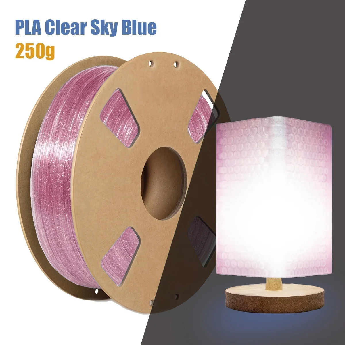 PLA 3D Printer Filament, available in 200g/250g/500g/1000g spools, diameter 1.75mm with tolerance ±0.03mm, Sparkling Blue &Spark
PLA 3D Printer Filament, available in 200g/250g/500g/1000g spools, diameter 1.75mm with tolerance ±0.03mm, Sparkling Blue &Spark