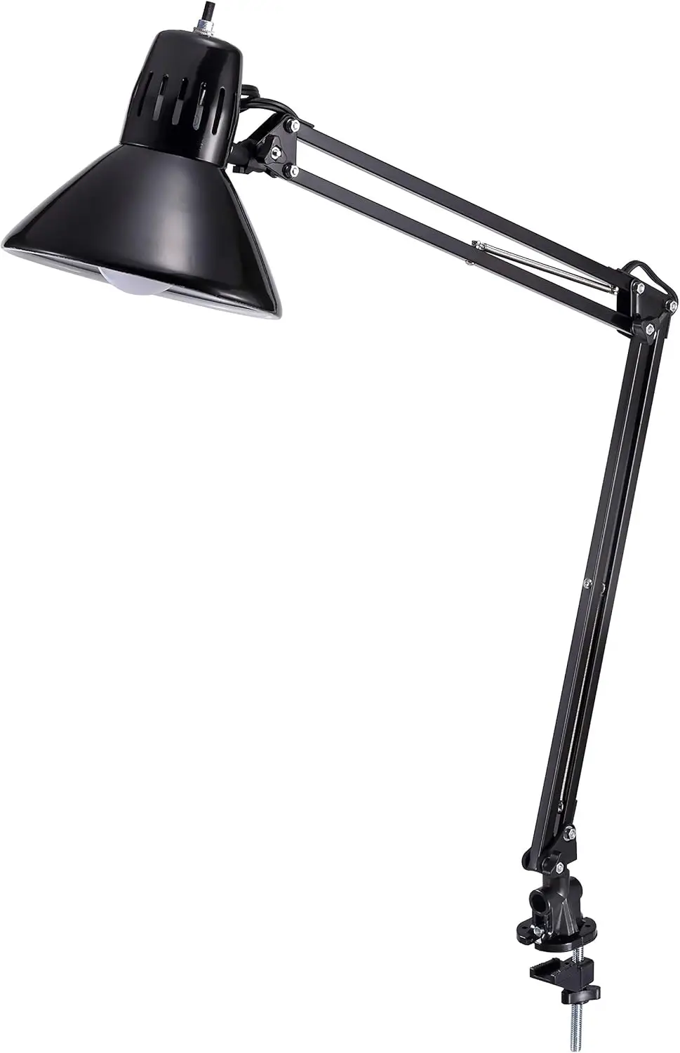 36" LED Swing Arm Desk Lamp with Clamp, Adjustable, Flicker-Free Light, Black
36" LED Swing Arm Desk Lamp with Clamp, Adjustable, Flicker-Free Light, Black
