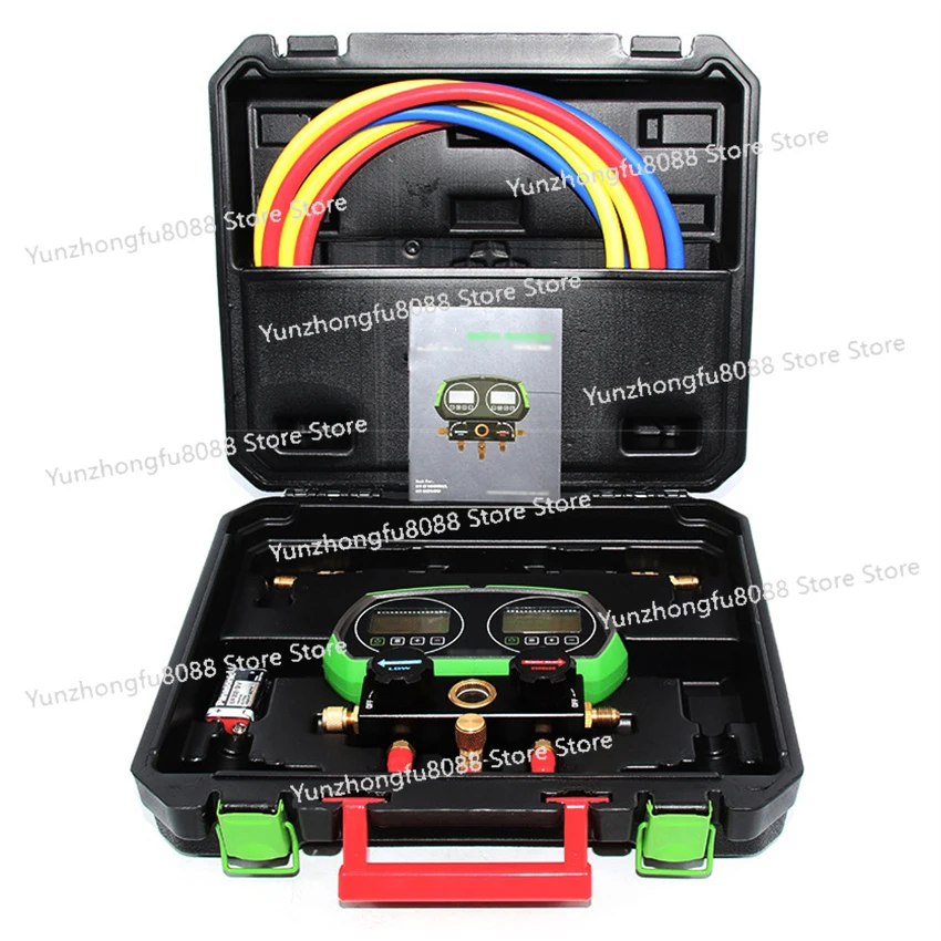 Electronic Fluoride Gauge Digital Display Manifold Tester Refrigerant Double Pressure Gauge Car Air Conditioning Leak Detection
Electronic Fluoride Gauge Digital Display Manifold Tester Refrigerant Double Pressure Gauge Car Air Conditioning Leak Detection