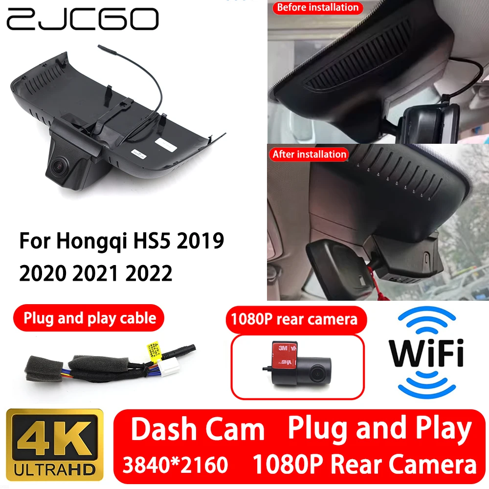 for Hongqi HS5 2019 2020 2021 2022 4K 2160P Front Rear Camera Dash Cam Wifi Plug and Play Video Recorde Loop Recording
for Hongqi HS5 2019 2020 2021 2022 4K 2160P Front Rear Camera Dash Cam Wifi Plug and Play Video Recorde Loop Recording