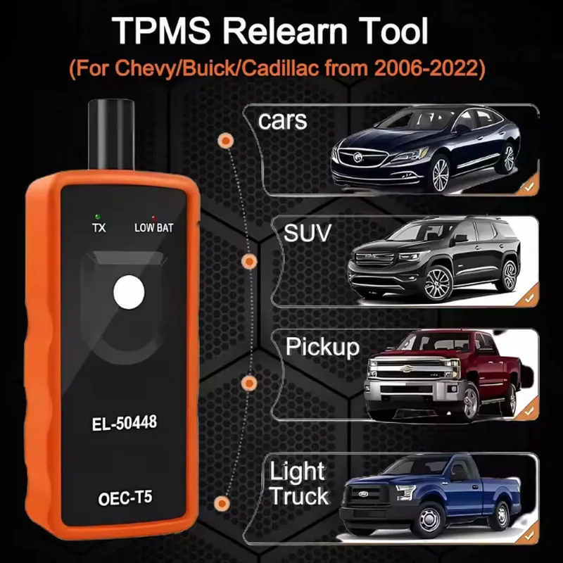 Car Tire Pressure Sensor TPMS Activation Tool Sensor EL-50448 OEC-T5 Opel/GM Tire Pressure Monitoring System Diagnostic tools
Car Tire Pressure Sensor TPMS Activation Tool Sensor EL-50448 OEC-T5 Opel/GM Tire Pressure Monitoring System Diagnostic tools