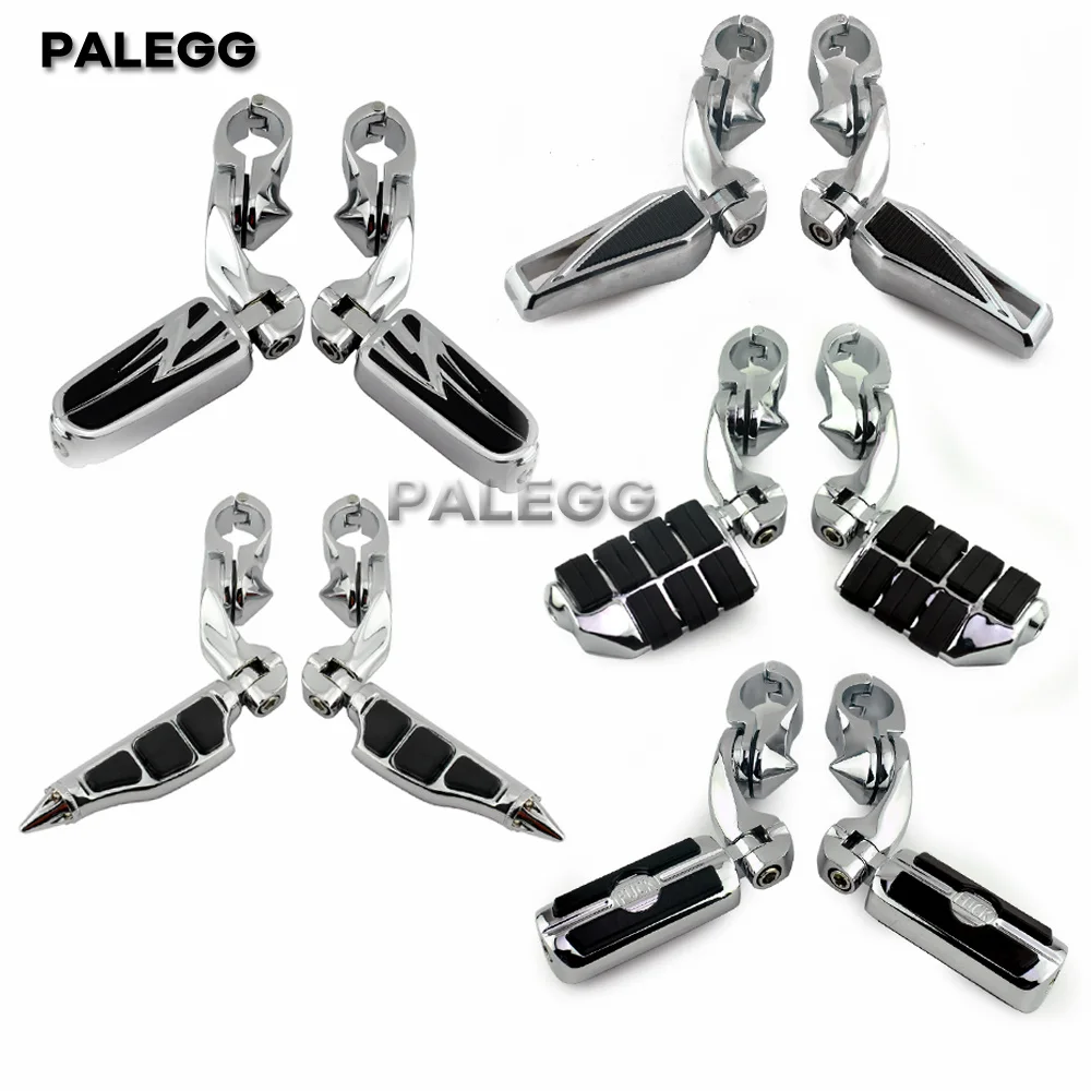 1.25" Highway Footpegs Short Angled Adjustable 1-1/4" Engine Guard Pegs w/Mounts For Harley Honda Kawasaki Suzuki Yamaha
1.25" Highway Footpegs Short Angled Adjustable 1-1/4" Engine Guard Pegs w/Mounts For Harley Honda Kawasaki Suzuki Yamaha